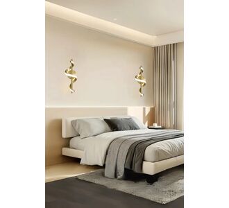Stewehome Διπλός φωτιστικός τοίχου με LED από αλουμίνιο χωρίς μπαταρία 3365120 |  Απλίκες στο espiti