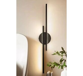 Stewehome Σ φωτιστικός τοίχου με LED και μία λάμπα Μαύρο 97093697 |  Απλίκες στο espiti