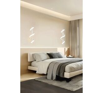 Stewehome λευκό φωτιστικό τοίχου με 2 led χωρίς μπαταρία 60631271 |  Απλίκες στο espiti