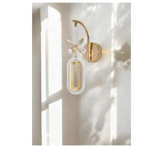 Stewehome Φωτιστικό τοίχου LED με πεταλούδα και πέτρες σε ροζ χρυσό Χρυσό 59702729 |  Απλίκες στο espiti