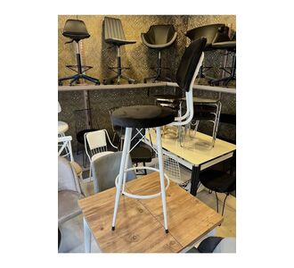 Stewehome Καρέκλα μπαρ με ύφασμα για μωρό ύψους 75 cm για νησιά 100 115 cm Μαύρο 6173748 |  Σκαμπώ μπαρ στο espiti