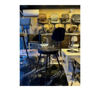 Stewehome Καρέκλα τραπεζαρίας κουζίνας με ύφασμα μεταλλική Μαύρο 64213196 |  Σκαμπώ μπαρ στο espiti