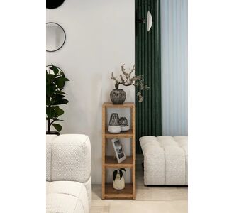 Stewehome Γωνιακή ραφιέρα από ατλαντικό πεύκο 4 επιπέδων ξύλινη πολύ λειτουργική διακοσμητική ραφιέρα σταντ για γλάστρες και λουλο Καφέ 30x30x80 cm 38690078 |  Τραπεζάκια βοηθητικά στο espiti