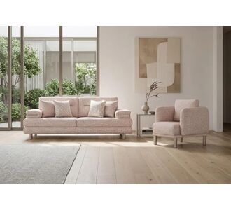 Stewehome Σετ καναπέ για σαλόνι σε χρώμα μέλι και χρυσό 76518105 |  Καναπέδες στο espiti