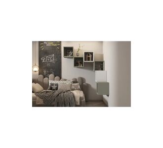 Stewehome Μοντέρνο σετ ραφιών τοίχου σε σχήμα κύβου για παιδικό δωμάτιο Πολύχρωμο 135x34x34 cm 78490779 |  Ραφιέρες τοίχου στο espiti