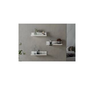 Stewehome Σετ 3 τεμαχίων λευκών ραφιών τοίχου Λευκό 40x10x10 cm 61400280 |  Ραφιέρες τοίχου στο espiti