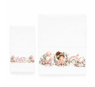 Παιδικές Πετσέτες (σετ 2 τεμ) Little One Girl Astron Italy |  Πετσέτες παιδικές στο espiti