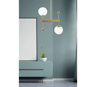 Stewehome Mirza 2 Φωτιστικά Επισκέπτης Εκλεκτό Φωτιστικό Ε27 -Μπρούντζος 66x30 cm 773154 |  Οροφής στο espiti