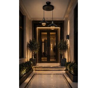 Stewehome Φωτιστικό Οροφής Kelly 2 Λαμπτήρων Μαύρο E27 Σύγχρονο 22x60x60 cm 544755 |  Οροφής στο espiti
