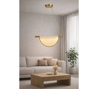 Stewehome Voice Model Πολυτελές Κρεμαστό Φωτιστικό για Σαλόνι &amp; Υπνοδωμάτιο Μπεζ 34x40 cm 654877 |  Οροφής στο espiti