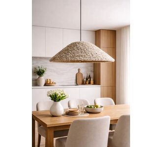 Stewehome Σκανδιναβικό Boho Κρεμαστό Φωτιστικό Καπέλο Μπουκλέ Εκρού 38x60 cm 262910 |  Οροφής στο espiti