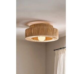 Stewehome Boho Ρουστίκ Κρεμαστό Φωτιστικό Ράφια Πολυεπίπεδο Ανοιχτό Καφέ 35x60 cm 554771 |  Οροφής στο espiti