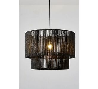 Stewehome Σκανδιναβικό Πολυτελές Boho Διπλό Κρεμαστό Φωτιστικό Μαύρο 30x60 cm 873599 |  Οροφής στο espiti