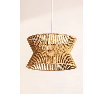 Stewehome Boho Ρουστίκ Κρεμαστό Φωτιστικό Ράφια Ψάθινο Ανοιχτό Μπεζ 35x60 cm 782742 |  Οροφής στο espiti