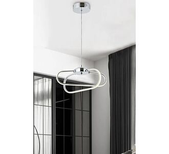 Stewehome Ecrin Διπλό Κρεμαστό Φωτιστικό LED Χρώμιο Φως Ημέρας 31x23x70 cm 543773 |  Οροφής στο espiti