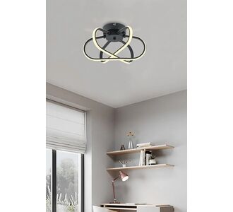 Stewehome Elvan τριπλό μοντέρνο LED φωτιστικό οροφής ανθρακί 35x35x25 cm 583965 |  Οροφής στο espiti