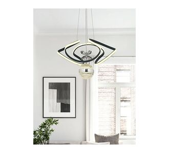 Stewehome Drone LED κρεμαστό φωτιστικό ανθρακί 40x40x70 cm 858018 |  Οροφής στο espiti