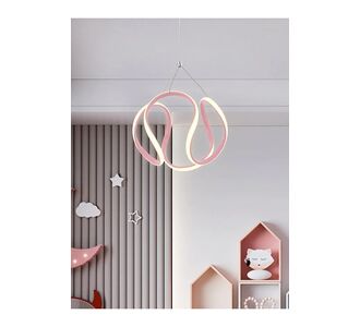 Stewehome Buket ροζ σφαιρικό LED κρεμαστό φωτιστικό 30x30x70 cm 967051 |  Οροφής στο espiti
