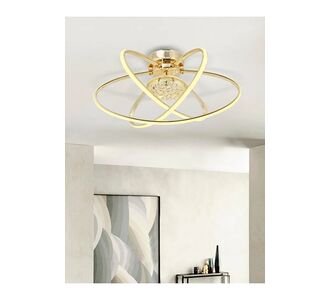 Stewehome Seher σφαιρικό LED τριπλό φωτιστικό χρυσό 50x50x30 cm 440666 |  Οροφής στο espiti