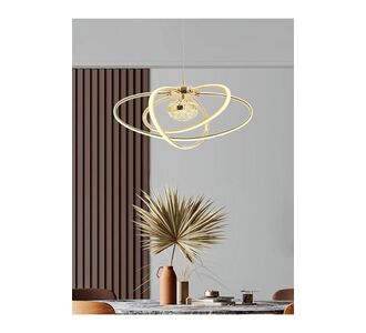 Stewehome Seher σφαιρικό LED κρεμαστό φωτιστικό χρυσό 50x50x70 cm 831696 |  Οροφής στο espiti