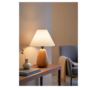Stewehome Πορτατίφ από ξύλο με πλισέ καπέλο 52944725 |  Επιτραπέζια στο espiti