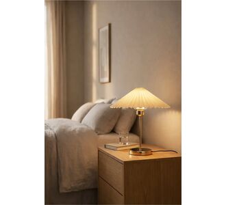 Stewehome Αμπαζούρ με πτυχωτό κινούμενο καπέλο 14x14x28 cm 41673865 |  Επιτραπέζια στο espiti