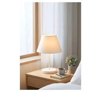 Stewehome Υφασμάτινο φωτιστικό με λευκή βάση 87094675 |  Επιτραπέζια στο espiti