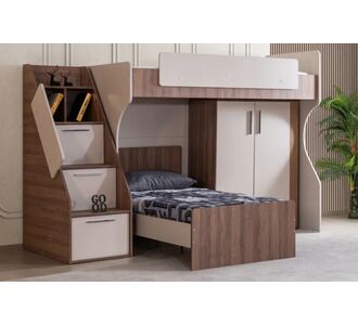 Stewehome Κρεβάτι κουκέτα με 2 πόρτες ντουλάπα 89663330 |  Παιδικά έπιπλα στο espiti