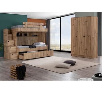 Stewehome Κουκέτα με ντουλάπα 3 θυρών 12264363 |  Παιδικά έπιπλα στο espiti