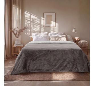 Beauty Home Κουβέρτα υπέρδιπλη διπλής όψεως Art 11601 Jacquard fleece 700gsm Fiesta Plus 220x240 Ανθρακί,Γκρι       |  Κουβέρτες Βελουτέ Υπέρδιπλες στο espiti
