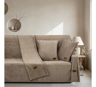 Beauty Home Μαξιλαροθήκη διακοσμητική Sienna Art 8675 40x40 Μόκα       |  Μαξιλάρια διακοσμητικά στο espiti