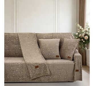 Beauty Home Σετ ριχτάρι 3τμχ Sienna Art 8678 (180x160+180x250+180x300) Μόκα       |  Ριχτάρια στο espiti