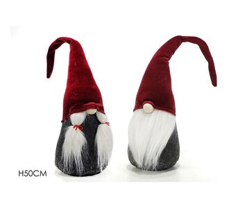 Νάνος Κόκκινο/Γκρι Βελούδο 50cm Σε 2 Σχέδια 06510763 ArteLibre |  Χριστουγεννιάτικα Διακοσμητικά στο espiti