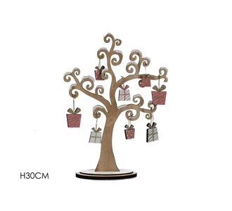 Δεντράκι Με Κρεμαστά Δώρα Φυσικό Ξύλο 30cm 06510907 ArteLibre |  Χριστουγεννιάτικα Διακοσμητικά στο espiti