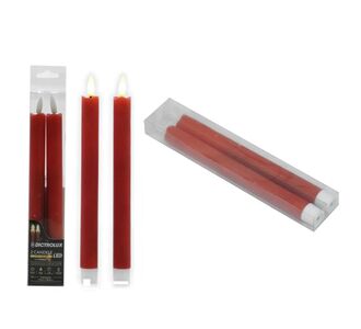 Κερί LED Κόκκινο Φ2.2cm Σετ 2Τμχ 06512249 ArteLibre |  Χριστουγεννιάτικα Διακοσμητικά στο espiti