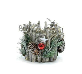 Κηροπήγιο Κλαδιά 1 Θέσης 15x16cm 06512294 ArteLibre |  Χριστουγεννιάτικα Διακοσμητικά στο espiti
