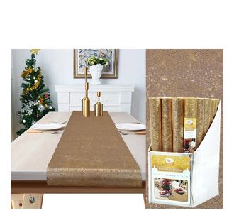 Χριστουγεννιάτικος Runner Τραπεζιού Χρυσό 40x180cm 06513183 ArteLibre |  Χριστουγεννιάτικα Διακοσμητικά στο espiti