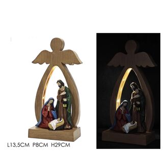 Χριστουγεννιάτικη Φάτνη Με Φως LED Θερμό 29cm 06513270 ArteLibre |  Χριστουγεννιάτικα Διακοσμητικά στο espiti