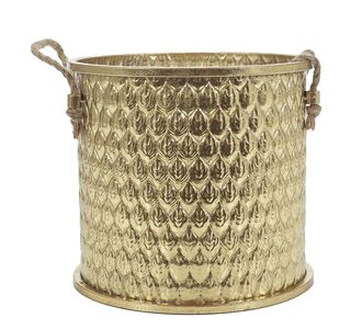 Χρυσό Κασπώ Με Χειρολαβές Σχοινιού 28.5x26cm 06513459 ArteLibre |  Χριστουγεννιάτικα Διακοσμητικά στο espiti