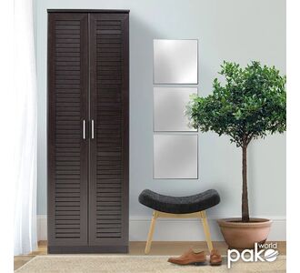 Παπουτσοθήκη-ντουλάπα SANTE pakoworld 21 ζεύγων χρώμα wenge 60x37x183εκ |  Παπουτσοθήκες στο espiti