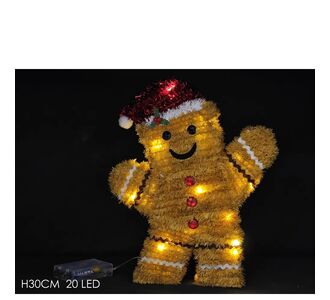 Χριστουγεννιάτικο Διακοσμητικό Gingerbread Με 20 LED 30cm 06513351 ArteLibre |  Χριστουγεννιάτικα Διακοσμητικά στο espiti