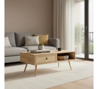 Τραπέζι σαλονιού Oslo pakoworld sonoma 110x59x41,5εκ |  Τραπεζάκια σαλονιού στο espiti