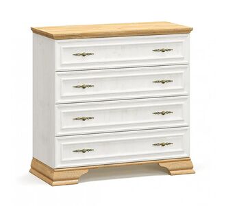 Συρταριέρα Jaden pakoworld 4ων συρταριών golden oak-λευκό antique 93,5x39x88,5εκ |  Συρταριέρες -Κονσόλες στο espiti