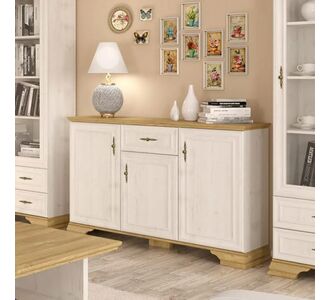 Μπουφές Jaden pakoworld golden oak-λευκό antique 137,5x39x88,5εκ |  Μπουφέδες στο espiti