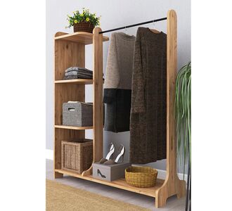 Έπιπλο εισόδου Renesme pakoworld ανοιχτό καρυδί 106x35x128εκ |  Βιτρίνες - Έπιπλα εισόδου στο espiti