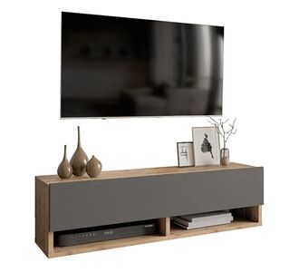 Έπιπλο τηλεόρασης επιτοίχιο Roscoe pakoworld ανθρακί-oak 100x31,5x29εκ |  Έπιπλα τηλεόρασης στο espiti