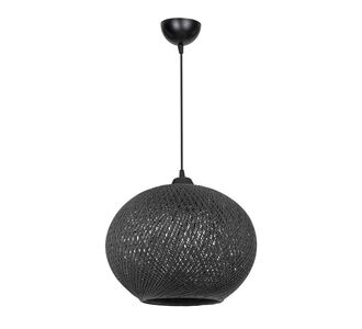 Φωτιστικό οροφής μονόφωτο Leshia pakoworld Ε27 μαύρο Φ38x38εκ |  Οροφής στο espiti