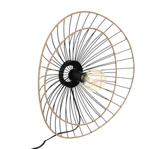Φωτιστικό τοίχου-απλίκα Alara pakoworld E27 40W χρυσό-μαύρο Φ45x11εκ |  Απλίκες στο espiti