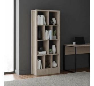Βιβλιοθήκη Dividre pakoworld sonoma oak μελαμίνης 80x30x181εκ |  Βιβλιοθήκες στο espiti