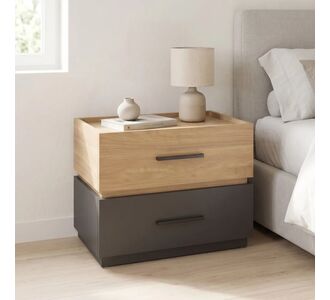 Κομοδίνο Sonlen pakoworld mdf σε sonoma-ανθρακί απόχρωση 60x40x44.5εκ |  Κομοδίνα στο espiti